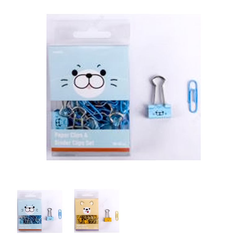 Set-de-escritorio-set-de-clips-y-clips-para-carpetas-mix-shiba-inu-foca-serie-animal-faces-Animal-Faces-1-17916