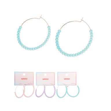 Aretes miniso serie candy arracada con cuentas 1 par -  Candy Series