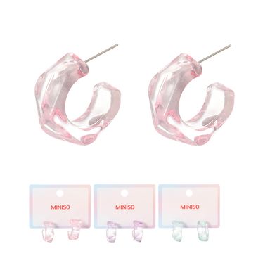 Aretes miniso serie candy arracada trasparente 1 par -  Candy Series