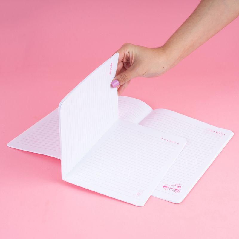 Libretas-y-cuadernos-set-encuadernados-con-costura-A5-y-B5-2x28-hojas-14-5cm-serie-barbie-Barbie-2-18731