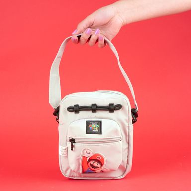 Bolso crossbody colección mario bros gris -  Mario Bros