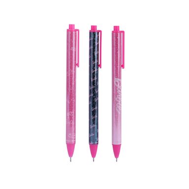 Lapicero de gel retráctil pack de 3 uds de 14.5cm serie barbie -  Barbie