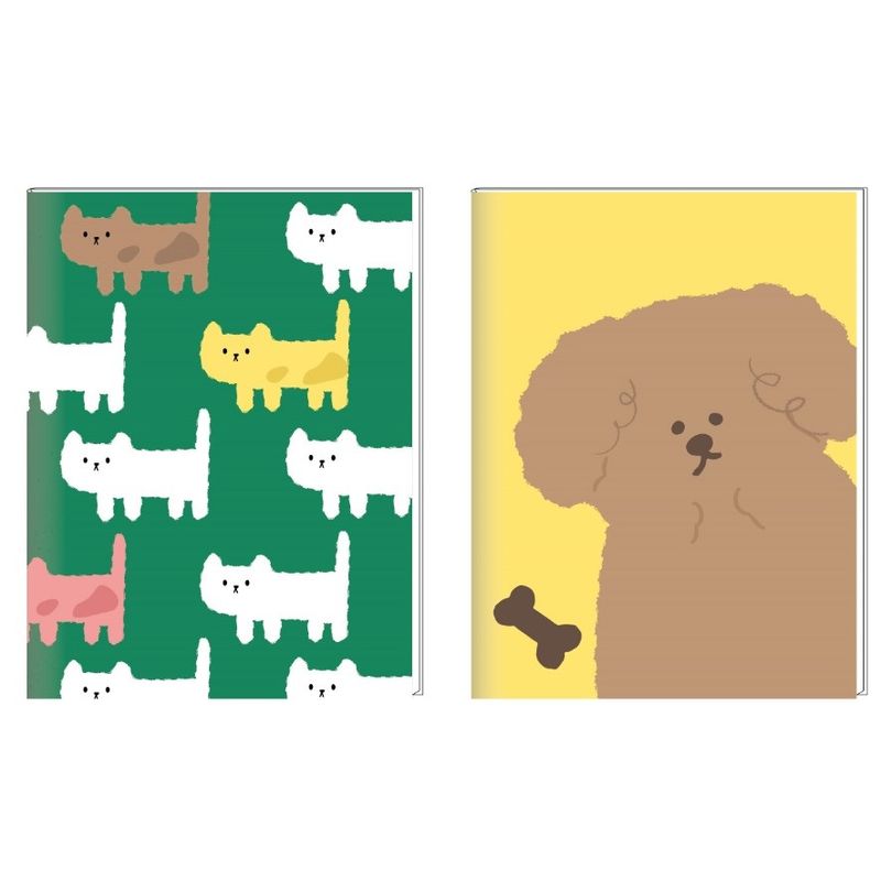 Libretas-y-cuadernos-con-puntadas-b5-b-28-hojas-2-modelos-surtidos-19cm-serie-puppy-Puppy-1-17875