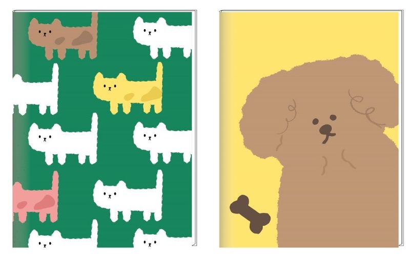 Libretas-y-cuadernos-con-puntadas-b5-b-28-hojas-2-modelos-surtidos-19cm-serie-puppy-Puppy-1-17875