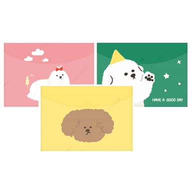 Porta documentos set a4 3 unidades 33.4cm serie puppy -  Puppy