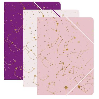 Porta documentos A4 serie estrellas lunares 3 modelos surtidos de 29.7cm serie moon star -  Moon Star