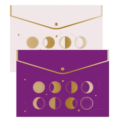 Porta documentos carpeta de bolsillo A4 de 2 modelos surtidos de 29.7cm serie moon star -  Moon Star
