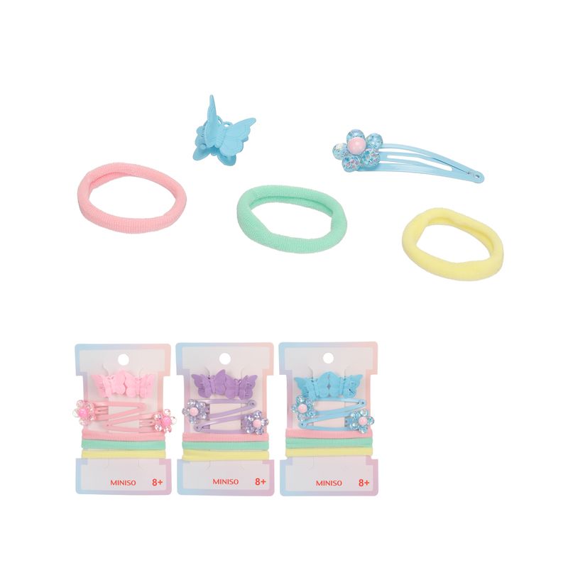 Set-de-accesorios-para-cabello-miniso-serie-mariposas-flores-7-piezas-Miniso-1-17384