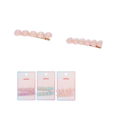 Set de broches para cabello miniso serie candy corazones 2 pzas -  Miniso