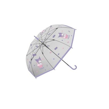 Paraguas y sombrillas personajes de sanrio transparente de mango largo kuromi morado -  Sanrio