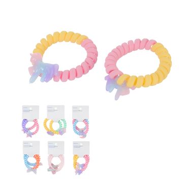 Ligas para cabello en espiral miniso 2 pzas mix de colores -  Miniso