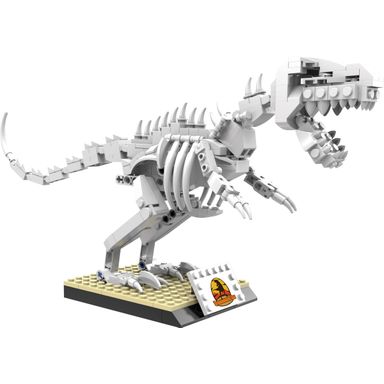 Bloques museo de los dinosaurios esqueletos de dinosaurios tiranosaurio 15cm serie miniso -  Miniso