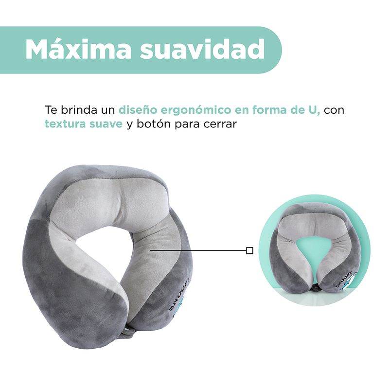 Almohada-de-viaje-snoopy-summer-travel-collection-en-forma-de-U-gris-Snoopy-5-14745