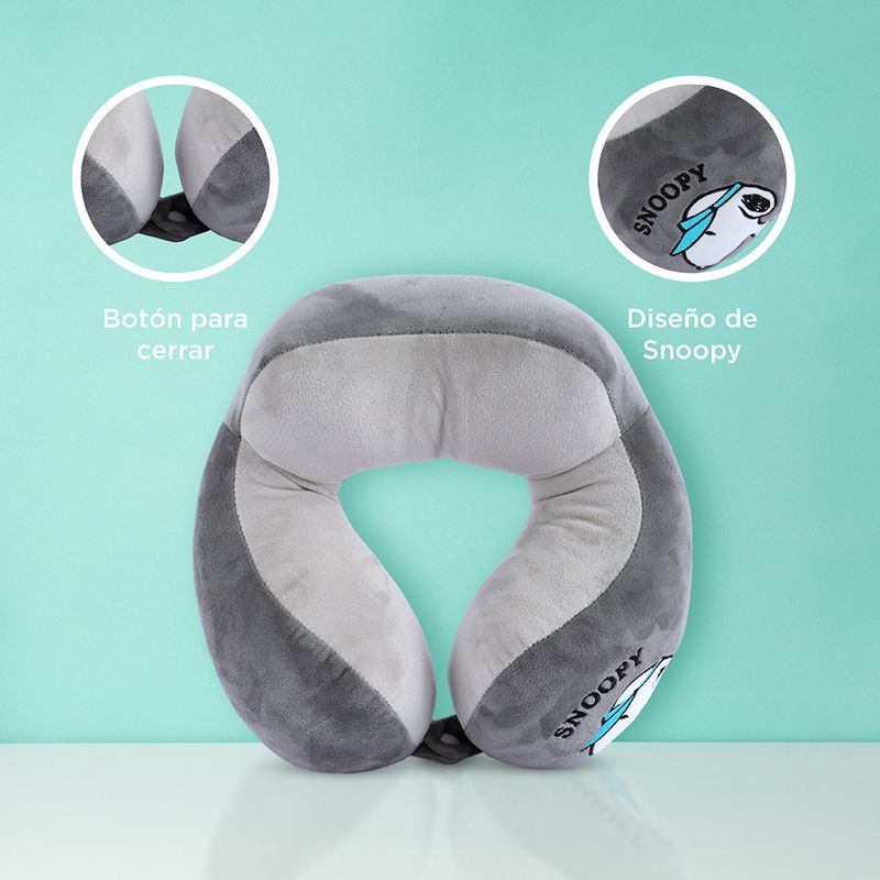 Almohada-de-viaje-snoopy-summer-travel-collection-en-forma-de-U-gris-Snoopy-6-14745