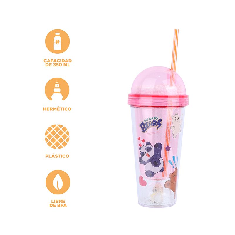 Vaso-de-pl-stico-we-bare-bear-baby-collection-de-pared-doble-con-sorbete-350-ml-rosa-We-Bare-Bears-4-18044