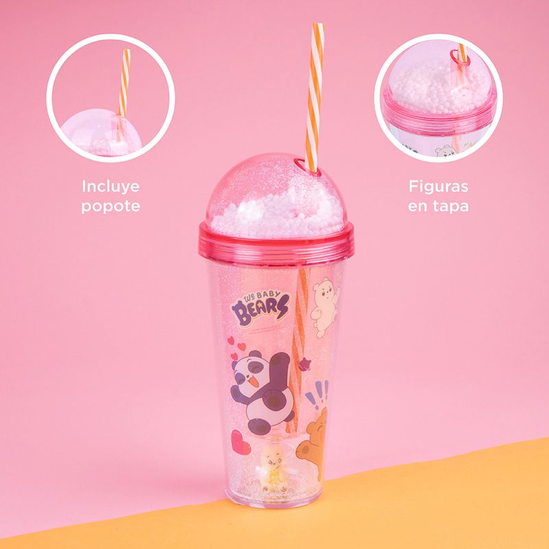 Vaso-de-pl-stico-we-bare-bear-baby-collection-de-pared-doble-con-sorbete-350-ml-rosa-We-Bare-Bears-6-18044