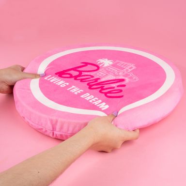 Cojín de asiento redondo engrosado colección barbie 5 cm de ancho rosa -  Barbie