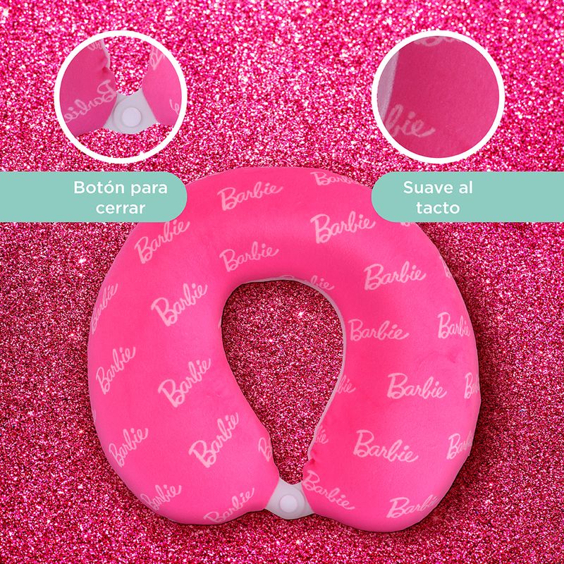 Almohada-de-viaje-en-forma-de-u-de-espuma-viscoel-stica-barbie-collection-rosa-Barbie-5-17312