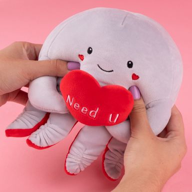 Peluche pulpo con corazón rojo 20cm serie miniso -  Miniso