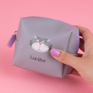 Monedero disney cat collection lucifer rectangular gris -  Disney Cat Collection