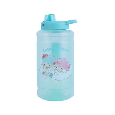 Vaso de plástico personajes sanrio colección strawberry con tapa abatible automática twins 1900ml -  Sanrio
