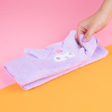 Toalla de baño de microfibra sanrio kuromi morado 80cm x 30cm -  Sanrio