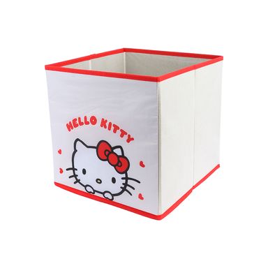 Cubo de almacenamiento de tela hello kitty apple collection sanrio -  Sanrio