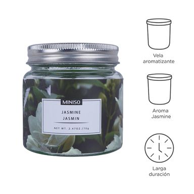 Vela de jarra garden series jazmin 70 gr -  Miniso
