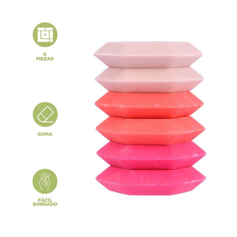 Borrador-set-serie-rosa-6-piezas-4-5cm-miniso-Miniso-3-19123