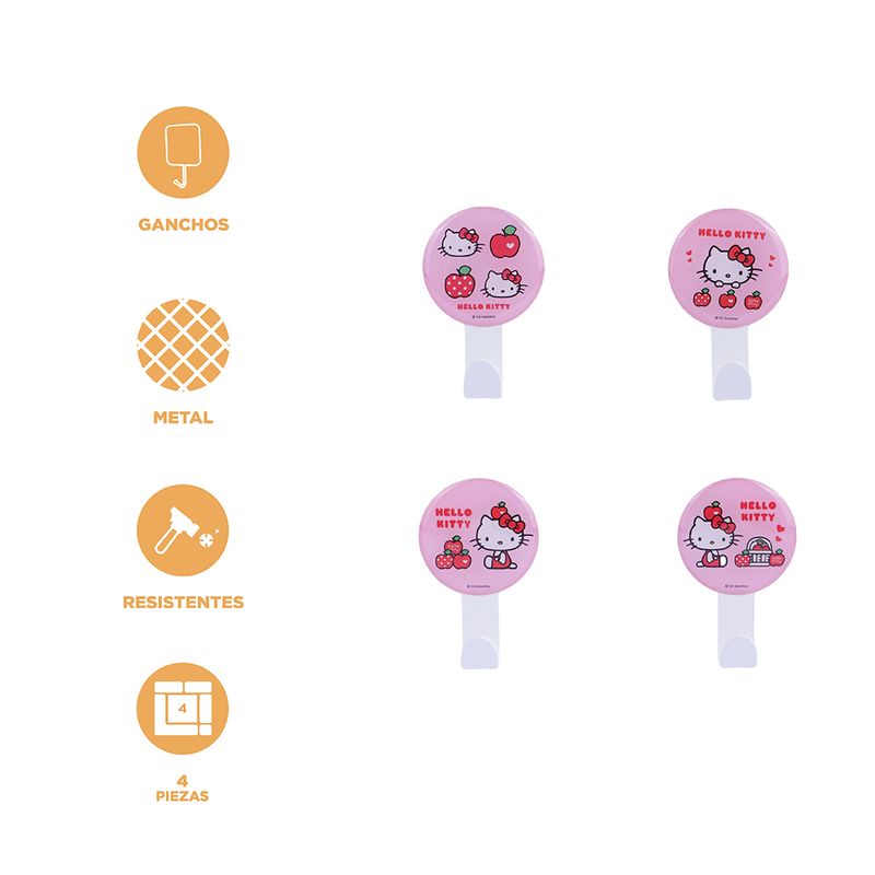 Ganchos-adhesivos-hello-kitty-apple-collection-4-uds-sanrio-Sanrio-3-19161