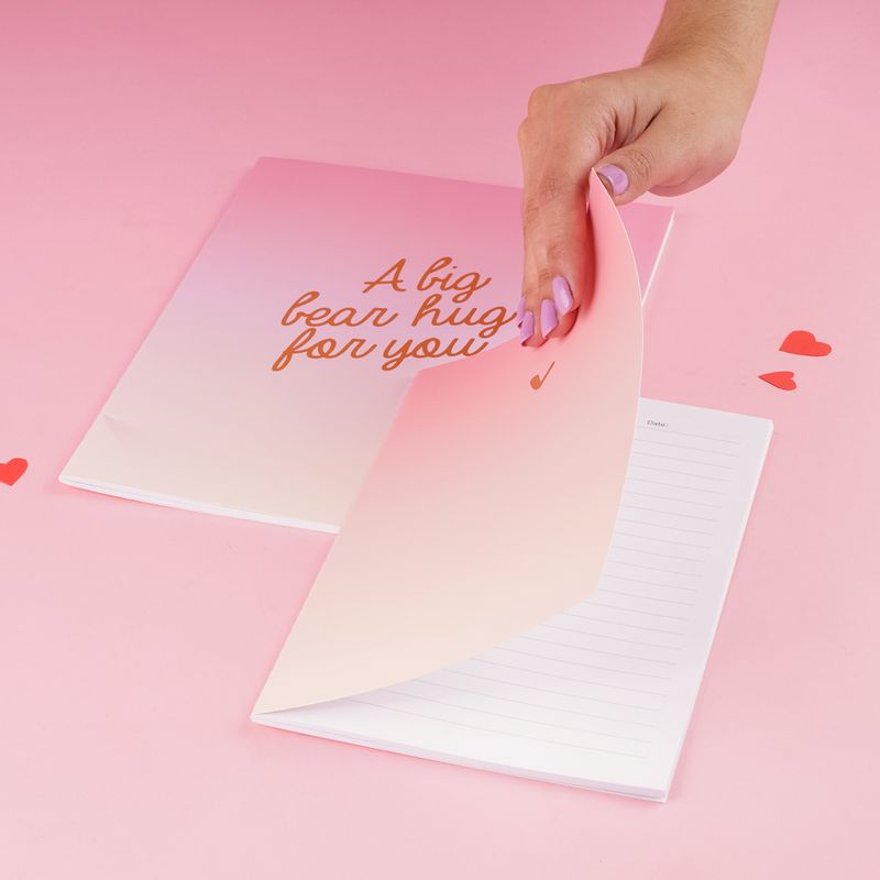 Libretas-y-cuadernos-set-A5-y-B5-encuadernados-con-puntadas-32-hojas-19cm-serie-pink-romance-Miniso-2-18756