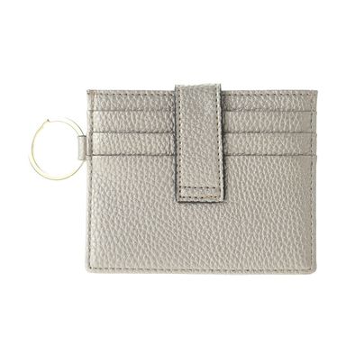 Tarjetero de moda miniso metalico dorado -  Miniso