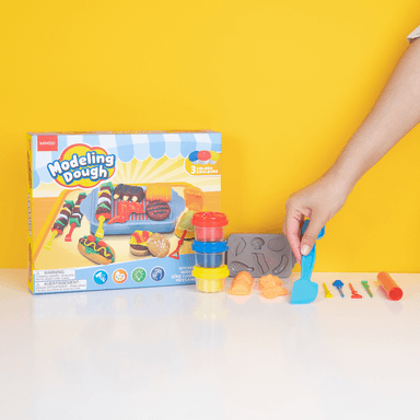 Plastilina set serie kitchen para modelar bbq 3 colores, 2oz, con moldes 26.5x 5x 21.5cm miniso -  Miniso