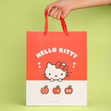 Bolsa de regalo grande hello kitty apple 26cm x 12cm x 32cm serie sanrio -  Sanrio