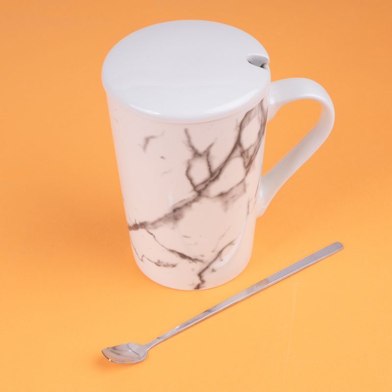 Taza-de-cer-mica-con-patr-n-de-m-rmol-serie-black-white-con-tapa-y-cuchara-380-ml-blanco-Black-White-4-19227
