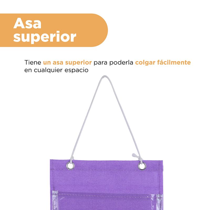 Organizador-de-tela-colgante-de-3-bolsillos-kuromi-morado-sanrio-Sanrio-5-19239