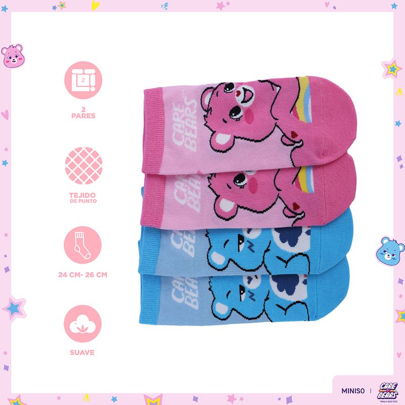 Medias-para-mujer-colecci-n-care-bears-2-pares-Care-Bears-3-19311