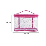 Cosmetiquera-tipo-neceser-miniso-serie-moon-stars-transparente-rosa-intenso-Miniso-7-19354