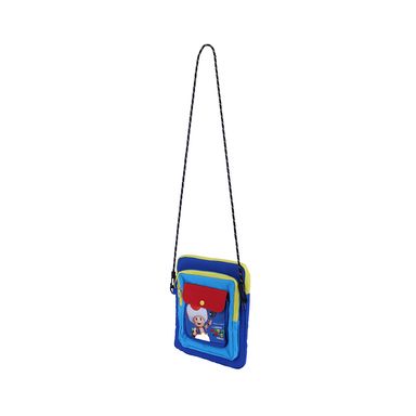 Bolso crossbody cuadrado colección mario bros azul -  Mario Bros