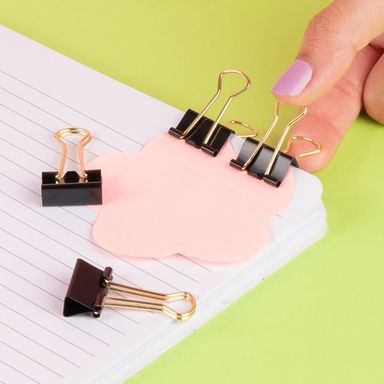 Clips de 19 mm 1.9cm serie black white -  Miniso