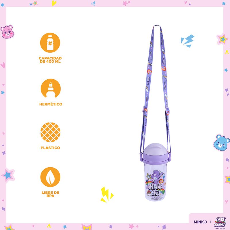 Vaso-de-pl-stico-de-la-colecci-n-care-bears-con-correa-para-el-hombro-400-ml-p-rpura-Care-Bears-3-19055