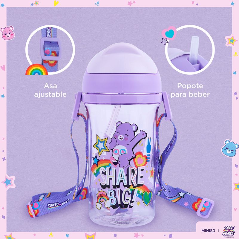 Vaso-de-pl-stico-de-la-colecci-n-care-bears-con-correa-para-el-hombro-400-ml-p-rpura-Care-Bears-5-19055
