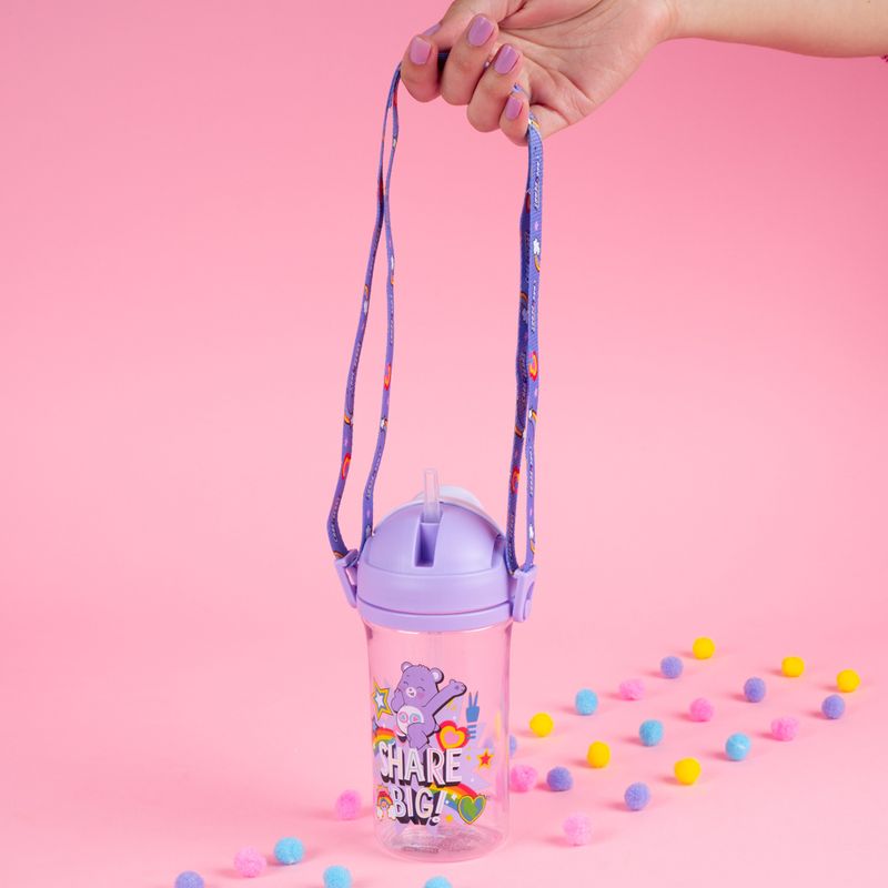 Vaso-de-pl-stico-de-la-colecci-n-care-bears-con-correa-para-el-hombro-400-ml-p-rpura-Care-Bears-7-19055