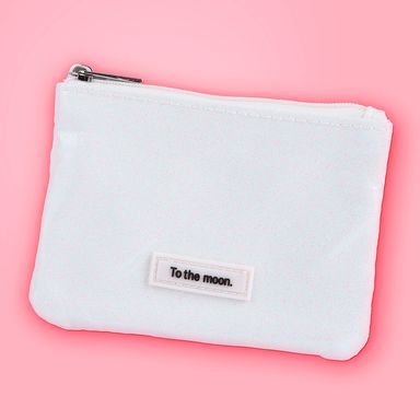 Monedero miniso serie moon & stars glitter blanco -  Miniso