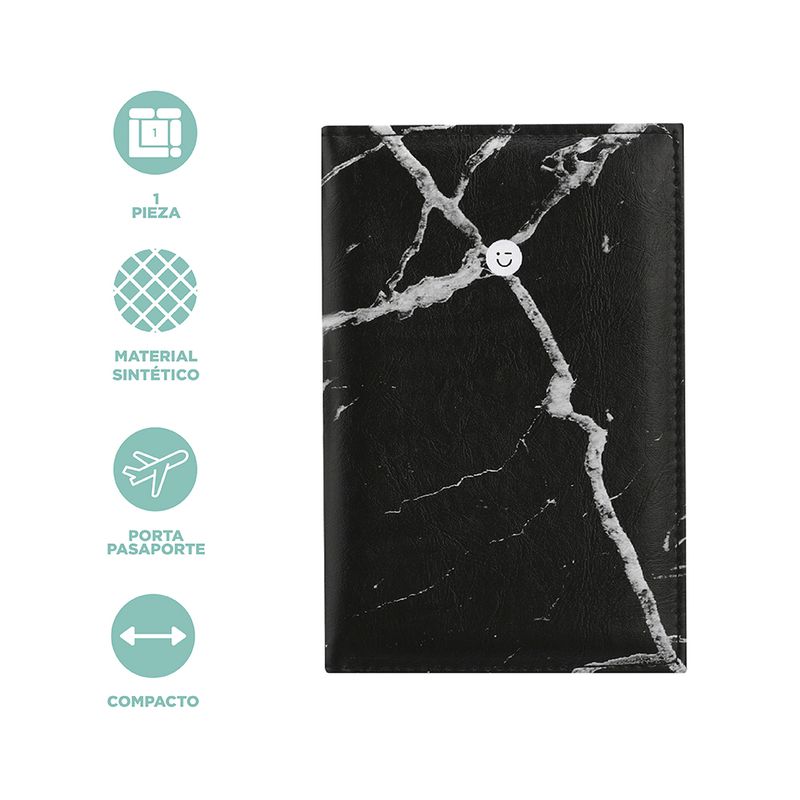 Porta-pasaporte-serie-black-white-marmoleado-negro-Miniso-4-19090