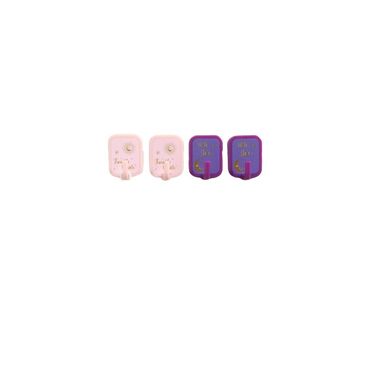 Ganchos adhesivos serie moon star 4 uds colores mixtos -  Moon Star