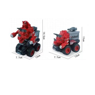 Terrestre carro de transformación de combinación de ingenieria 5 en 1. 5 modelos surtidos rojo - Miniso