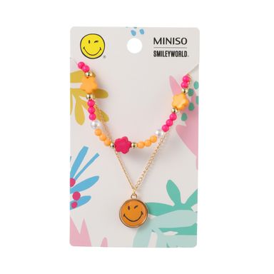 Set de collar y bracalete colección smiley world naranja -  Smiley World