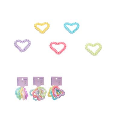 Ligas para cabello en espiral miniso holográficas 5 pzas mix de colores -  Miniso