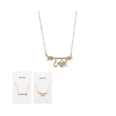 Collar miniso serie corazones flecha cupido -  Miniso